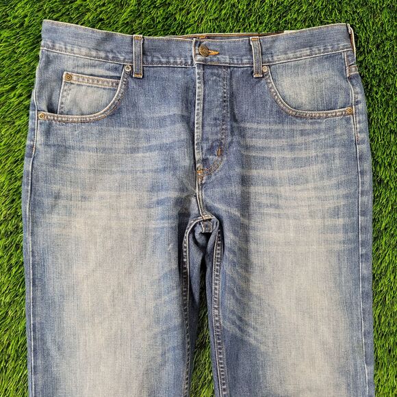 Vintage Y2K LEE Button-Fly Jeans 35x34 (36x34) Blue - Picture 16 of 16